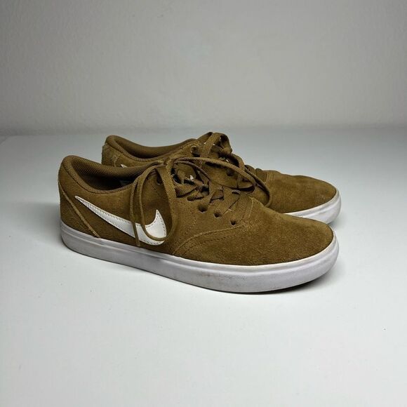 Nike Sb Check Solar Suede Trainers 843895-212 Golden Beige/white size 7 - Picture 6 of 7
